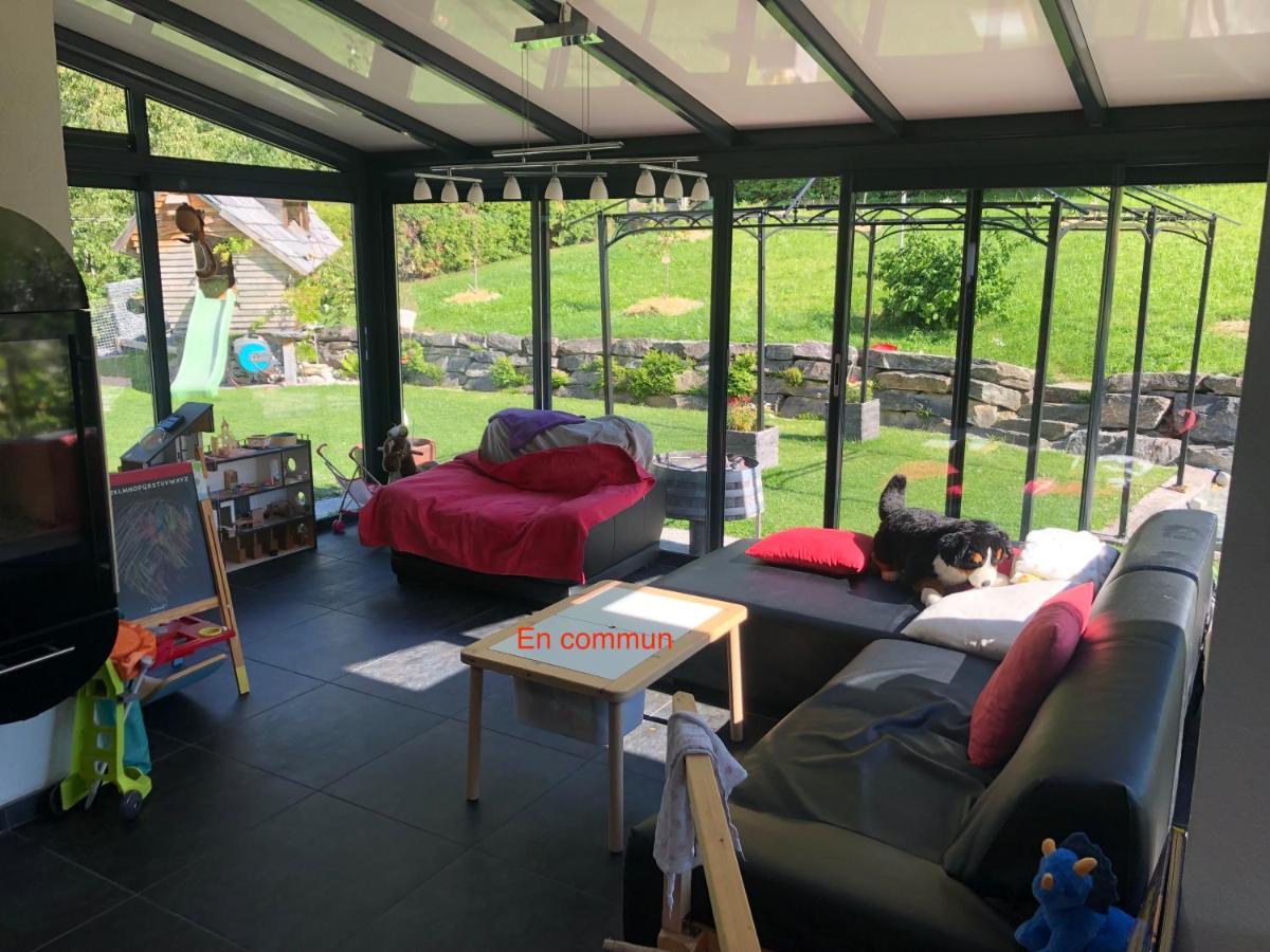 Logement Chez L'Habitant Etage Independant Grône エクステリア 写真